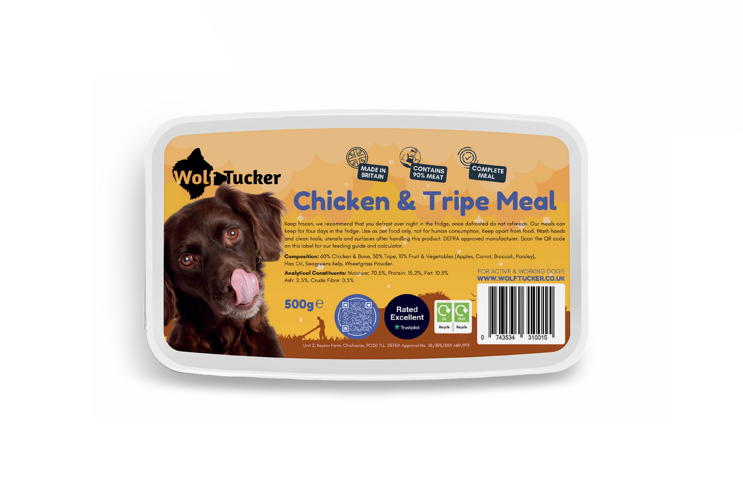 Chicken & Tripe Meal (500g)