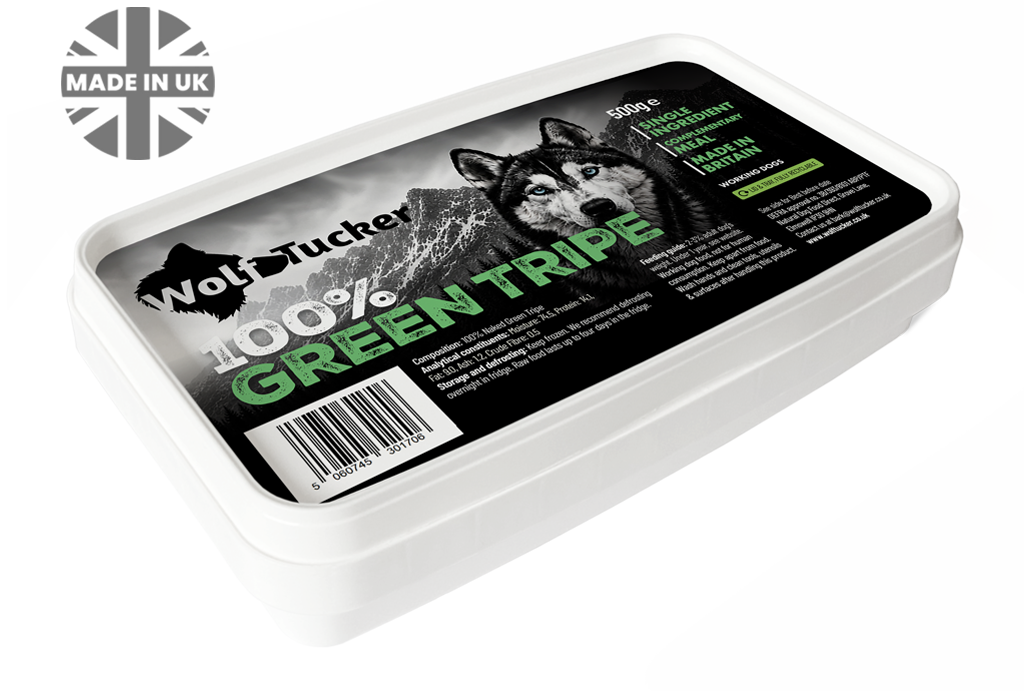 Wolf Tucker Working Dog Naked Green Tripe