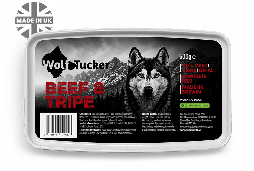 Wolf Tucker Working Dog Beef & Tripe