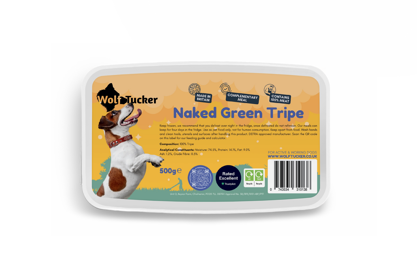 Naked Green Tripe (500g)