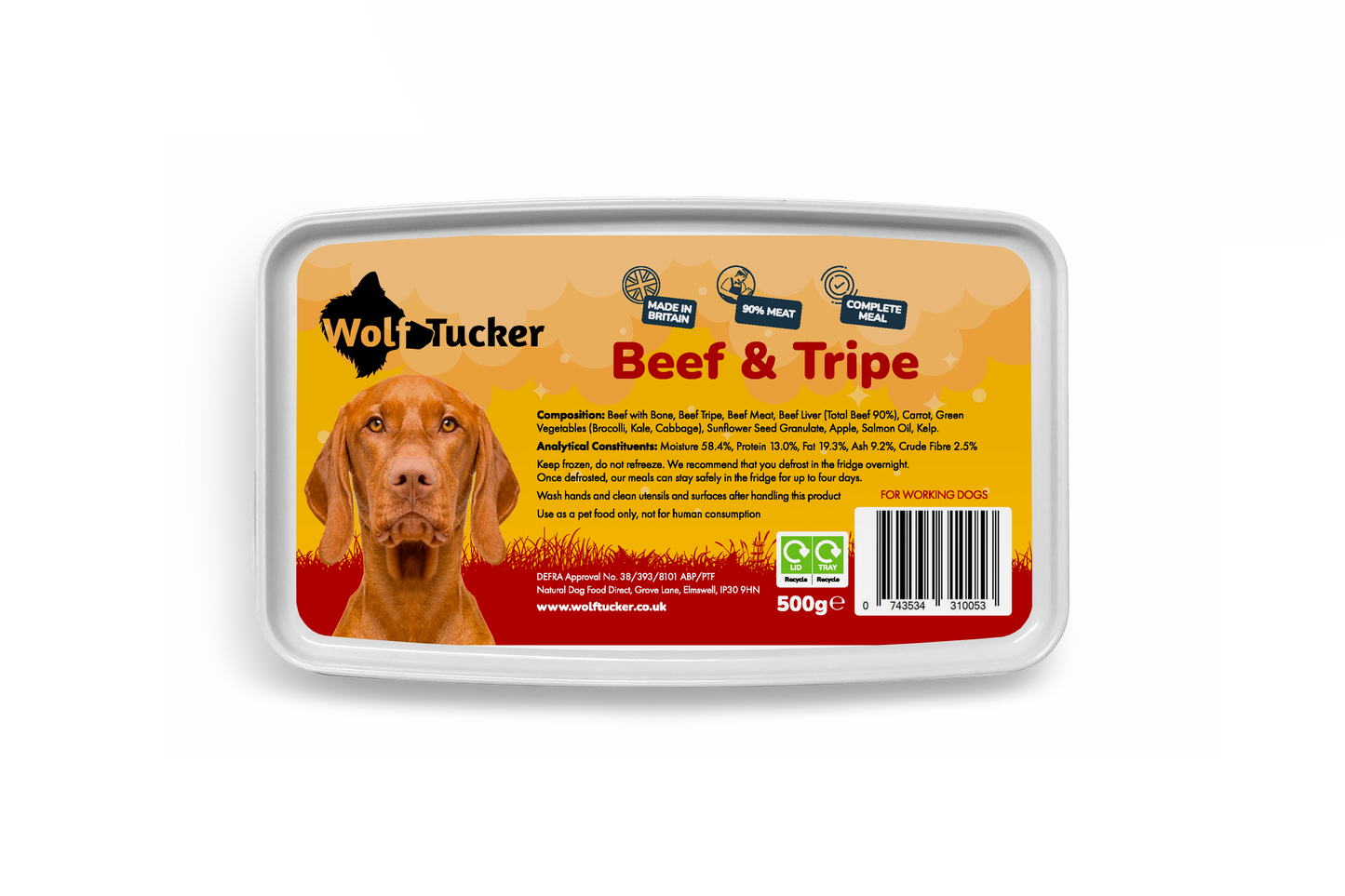 Beef & Tripe Meal (500g)